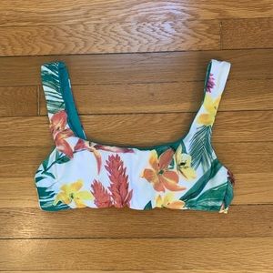 Becca by Rebecca Virtue tropical bikini top L